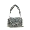 charm-d shoulder s Charm-D S-Liten handväska i quiltad denim charm-d shoulder s Charm-D S-Liten handväska i quiltad denim
