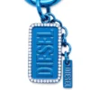 charm-diesel Metallnyckelring med Diesel-logotyp och strass