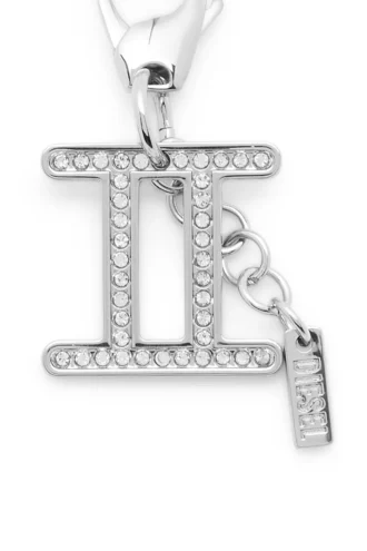 charm gemini Metallcharm i form av stjärntecknet Tvillingarna med strass
