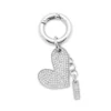 charm-heart Metallhjärta med strass