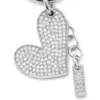 charm-heart Metallhjärta med strass