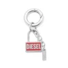 charm-lock Metallnyckelring med hänglåsdesign