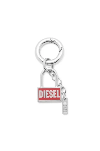charm-lock Metallnyckelring med hänglåsdesign