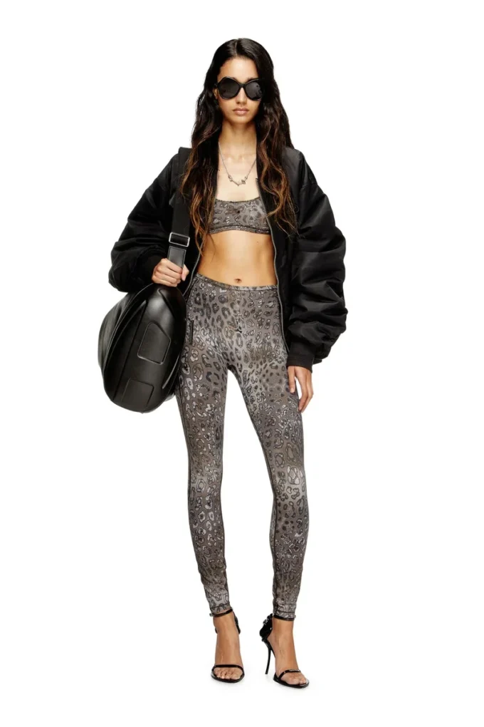chelsea-utlt Sport-BH i nylon med leopardmönster chelsea-utlt Sport-BH i nylon med leopardmönster
