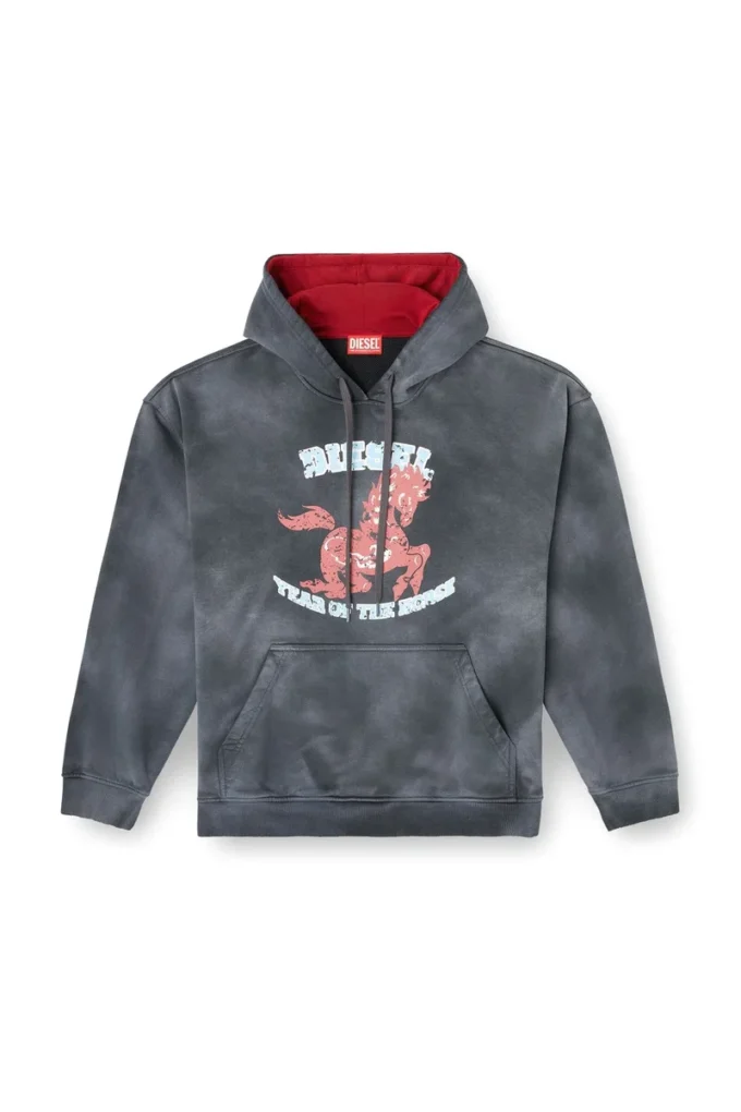 cl-s-boxt-hood-horse Hoodie med tie-dye och hästmotiv cl-s-boxt-hood-horse Hoodie med tie-dye och hästmotiv