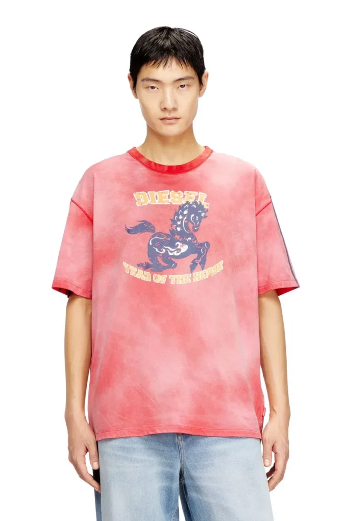 cl-t-boxt-horse T-shirt i bomull med hästmotiv cl-t-boxt-horse T-shirt i bomull med hästmotiv