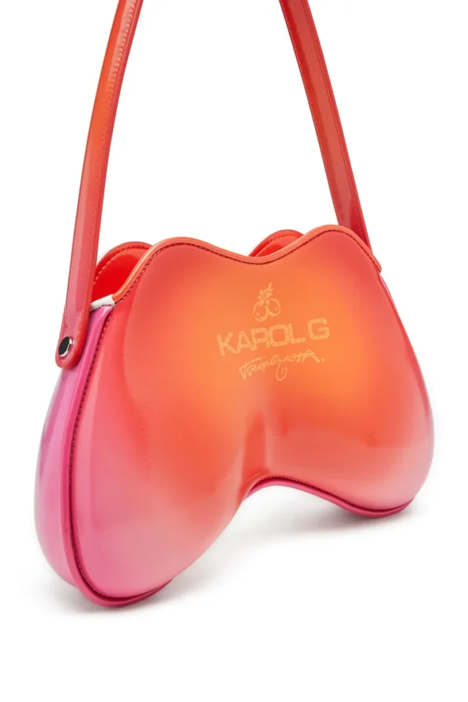 coconut bl_m väska Double-D-Glossy axelväska med lotusmönster coconut bl_m väska Double-D-Glossy axelväska med lotusmönster
