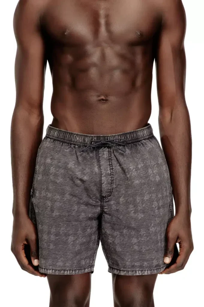 conor-43-dnm Badshorts med blekt hundtandsmönster conor-43-dnm Badshorts med blekt hundtandsmönster