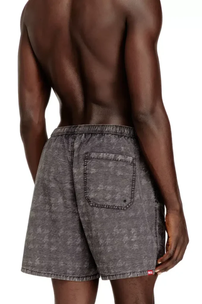 conor-43-dnm Badshorts med blekt hundtandsmönster conor-43-dnm Badshorts med blekt hundtandsmönster