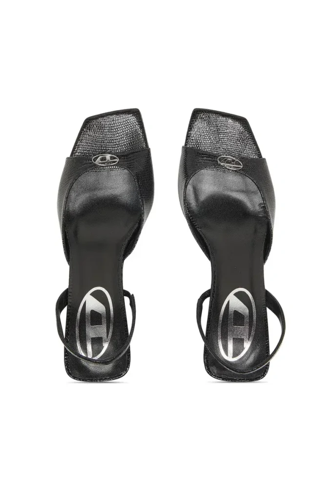 d-amber 75 sandal D-Amber-Slingback sandaler i läder med ödleeffekt d-amber 75 sandal D-Amber-Slingback sandaler i läder med ödleeffekt