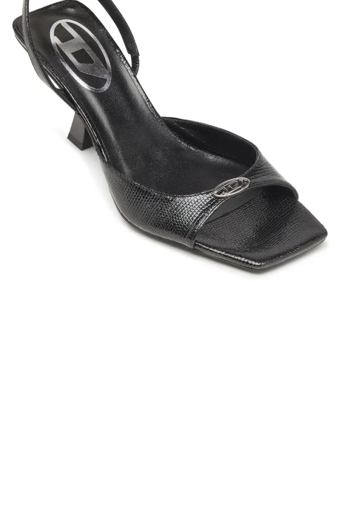 d-amber 75 sandal D-Amber-Slingback sandaler i läder med ödleeffekt d-amber 75 sandal D-Amber-Slingback sandaler i läder med ödleeffekt