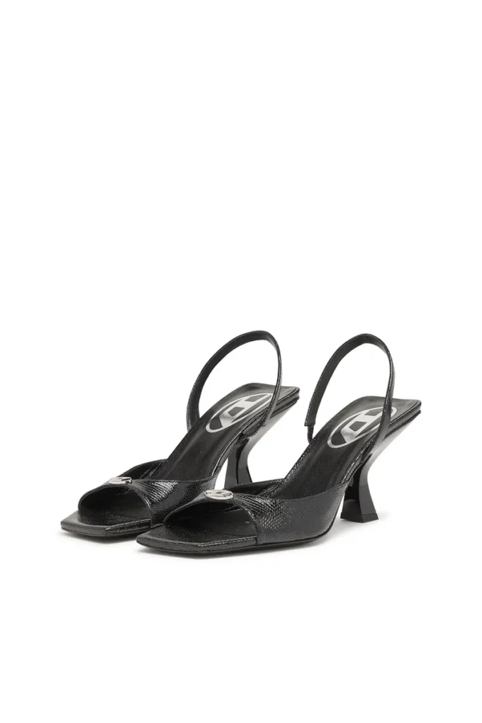 d-amber 75 sandal D-Amber-Slingback sandaler i läder med ödleeffekt d-amber 75 sandal D-Amber-Slingback sandaler i läder med ödleeffekt