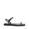 d-amber infra 0 D-AMBER – Sandal i läder med metallisk logotyp d-amber infra 0 D-AMBER – Sandal i läder med metallisk logotyp