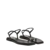 d-amber infra 0 D-AMBER – Sandal i läder med metallisk logotyp d-amber infra 0 D-AMBER – Sandal i läder med metallisk logotyp