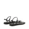 d-amber infra 0 D-AMBER – Sandal i läder med metallisk logotyp d-amber infra 0 D-AMBER – Sandal i läder med metallisk logotyp