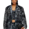 d-bla-dev-fse Kavaj i randig devoré-denim d-bla-dev-fse Kavaj i randig devoré-denim