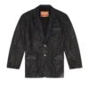 d-bla-fse Denimblazer med craquelé-beläggning d-bla-fse Denimblazer med craquelé-beläggning