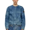 d-calur-fse Jeansjacka med dragkedjedetaljer i bikerstil d-calur-fse Jeansjacka med dragkedjedetaljer i bikerstil
