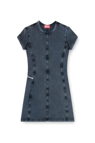d-cupsleeves Miniklänning i jersey med denimlook