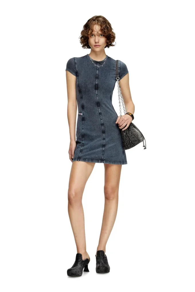 d-cupsleeves Miniklänning i jersey med denimlook d-cupsleeves Miniklänning i jersey med denimlook