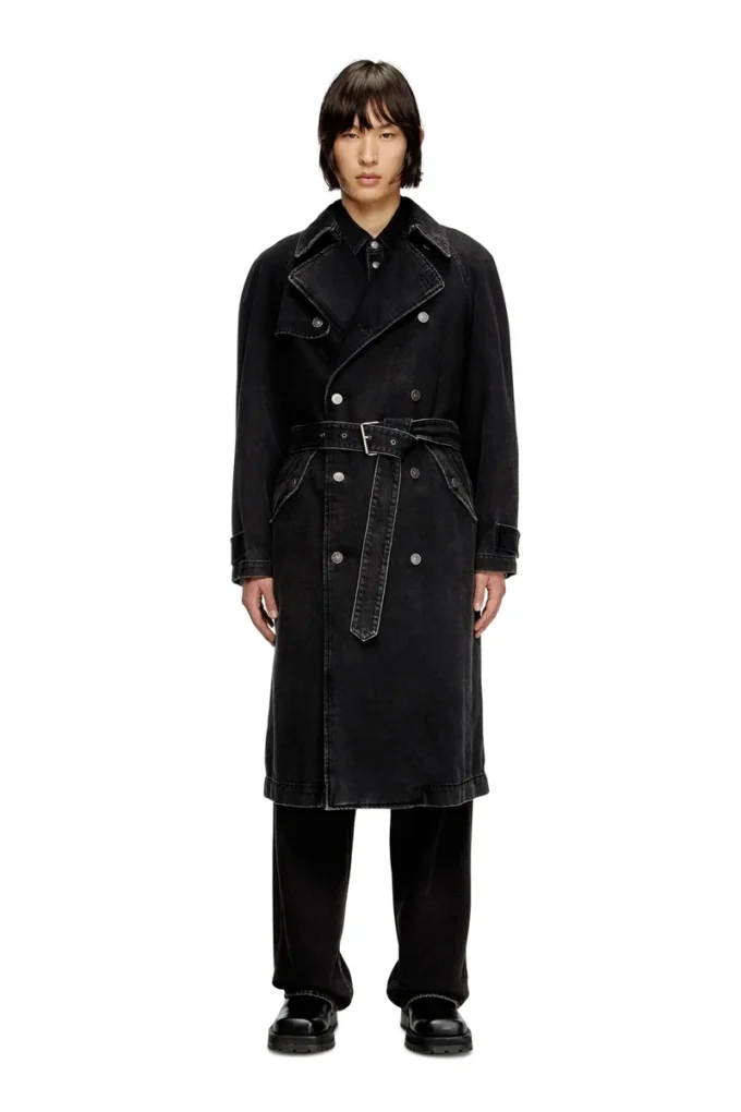 d-delirious-d Trenchcoat i ren tvättad denim d-delirious-d Trenchcoat i ren tvättad denim
