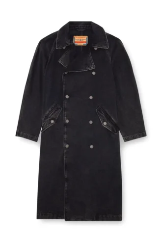 d-delirious-d Trenchcoat i ren tvättad denim