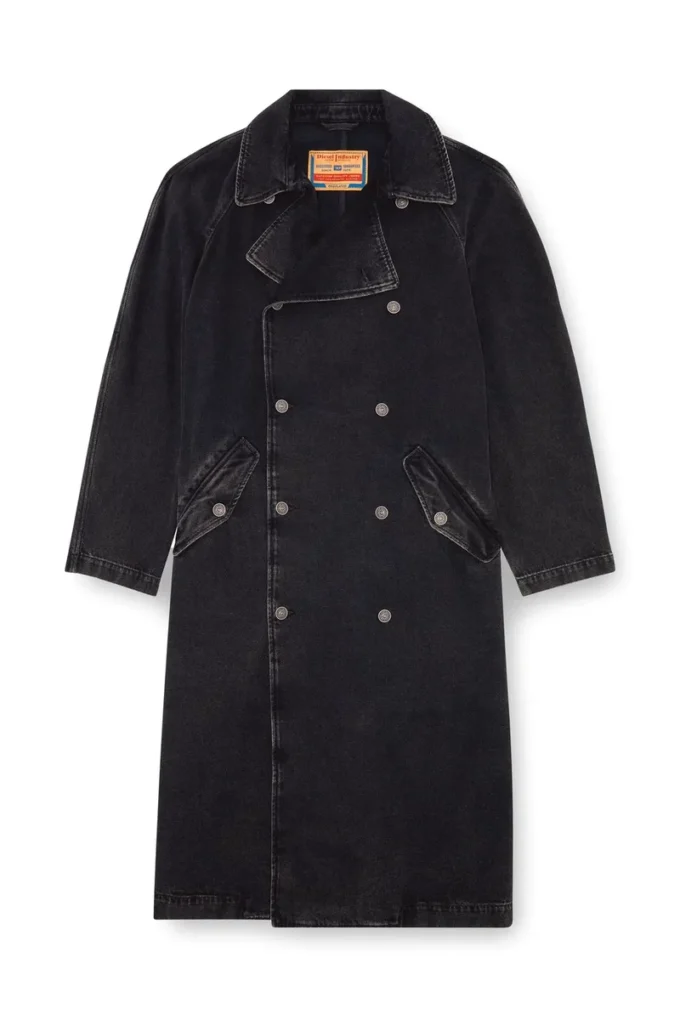 d-delirious-d Trenchcoat i ren tvättad denim d-delirious-d Trenchcoat i ren tvättad denim
