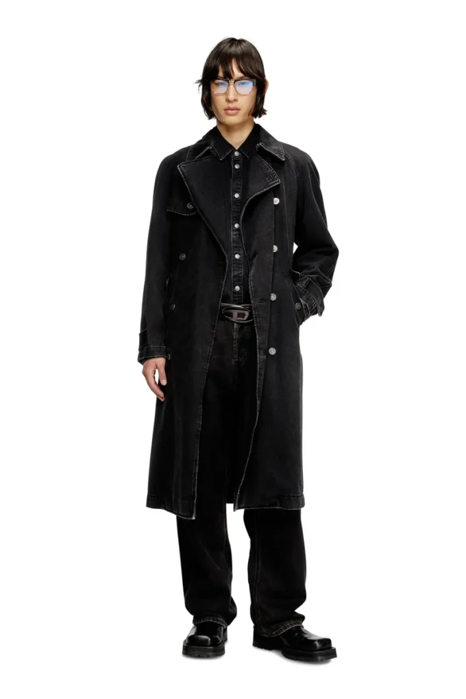 d-delirious-d Trenchcoat i ren tvättad denim d-delirious-d Trenchcoat i ren tvättad denim