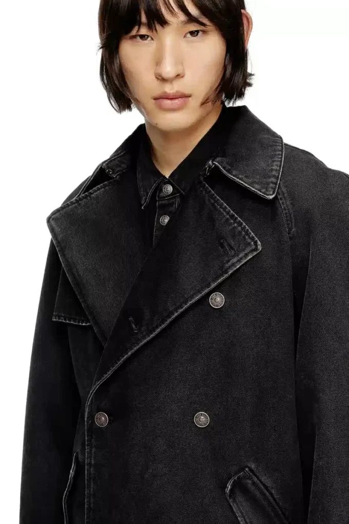 d-delirious-d Trenchcoat i ren tvättad denim d-delirious-d Trenchcoat i ren tvättad denim