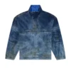 d-flow-fse Pulloverjacka i denim med smutsig effekt d-flow-fse Pulloverjacka i denim med smutsig effekt