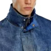 d-flow-fse Pulloverjacka i denim med smutsig effekt d-flow-fse Pulloverjacka i denim med smutsig effekt