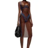 d-haily Genomskinlig klänning med underklädeskonturer