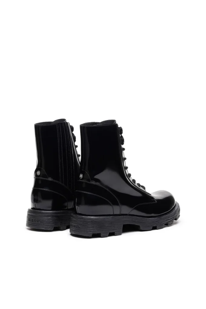 d-hammer bt D-Hammer-Combat boots i glansigt läder d-hammer bt D-Hammer-Combat boots i glansigt läder