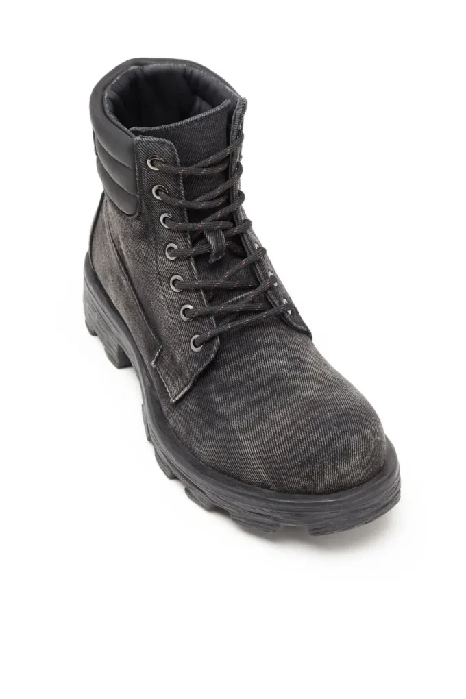 d-hammer snörning w D-Hammer-Combat boots i denim och läder d-hammer snörning w D-Hammer-Combat boots i denim och läder