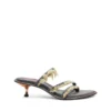 d-havanna kittie D-Havanna Kittie-Frayed-denim mules med kristaller d-havanna kittie D-Havanna Kittie-Frayed-denim mules med kristaller