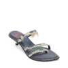 d-havanna kittie D-Havanna Kittie-Frayed-denim mules med kristaller d-havanna kittie D-Havanna Kittie-Frayed-denim mules med kristaller