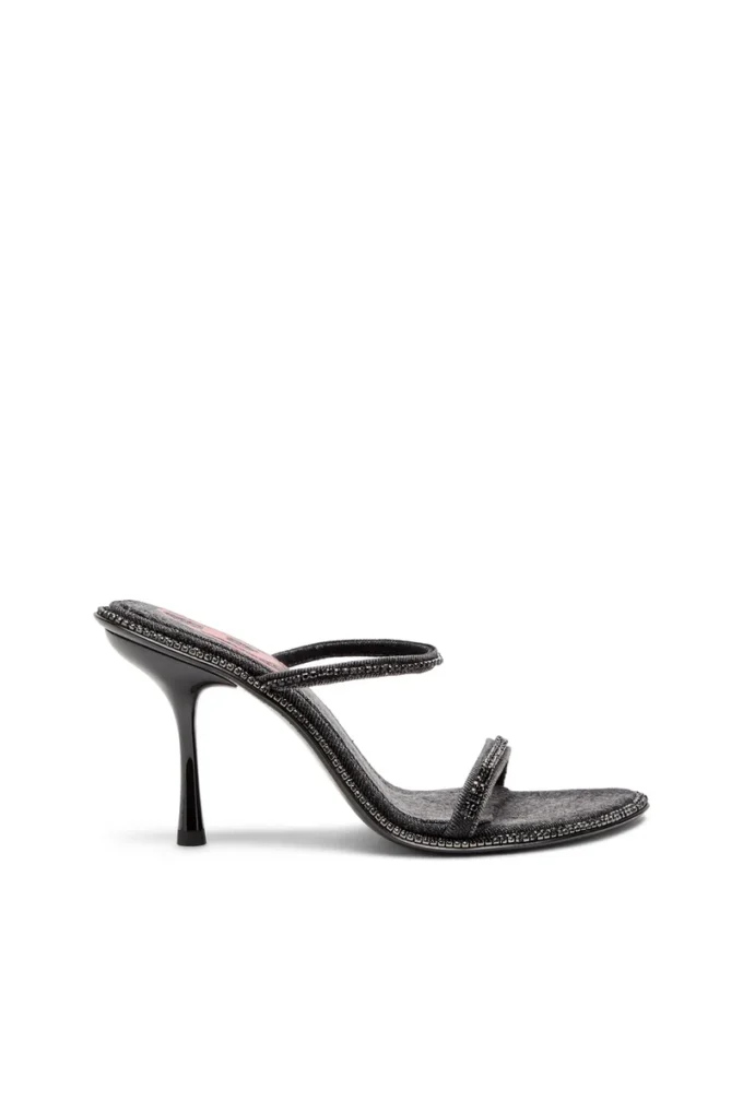 d-havanna sdl D-Havanna-Mules med klack i kristallfärgad denim d-havanna sdl D-Havanna-Mules med klack i kristallfärgad denim