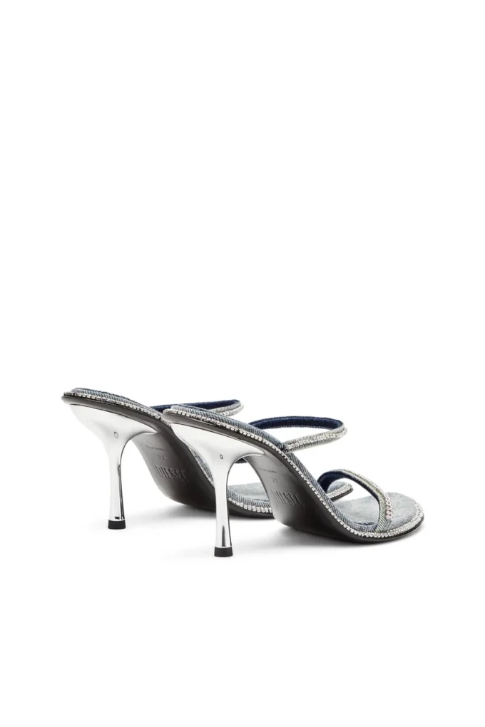 d-havanna sdl D-Havanna-Mules med klack i kristallfärgad denim d-havanna sdl D-Havanna-Mules med klack i kristallfärgad denim