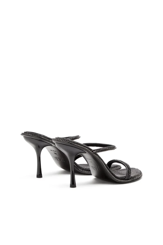 d-havanna sdl D-Havanna-Mules med klack i kristallfärgad denim d-havanna sdl D-Havanna-Mules med klack i kristallfärgad denim