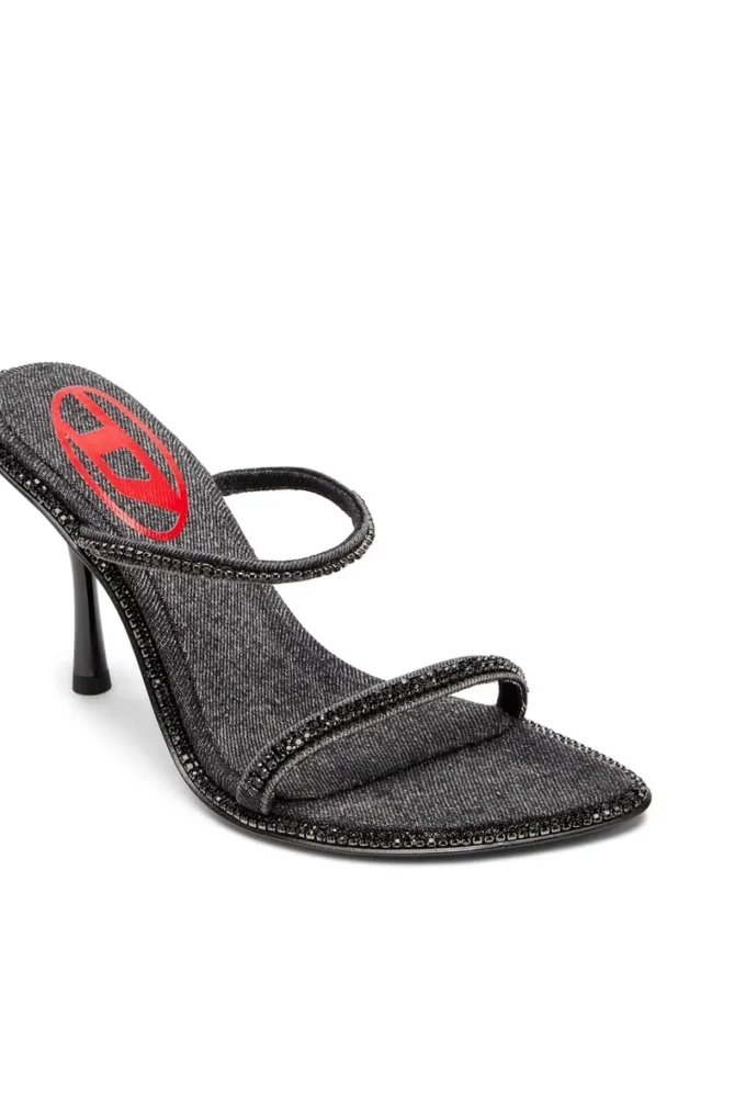 d-havanna sdl D-Havanna-Mules med klack i kristallfärgad denim d-havanna sdl D-Havanna-Mules med klack i kristallfärgad denim