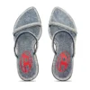 d-havanna sdl D-Havanna-Mules med klack i kristallfärgad denim d-havanna sdl D-Havanna-Mules med klack i kristallfärgad denim