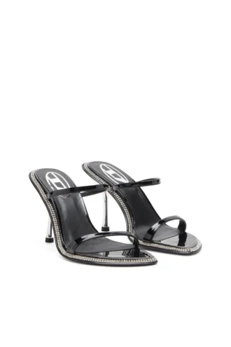 d-havanna sdl D-Havanna-Strappy lackmules med kristaller