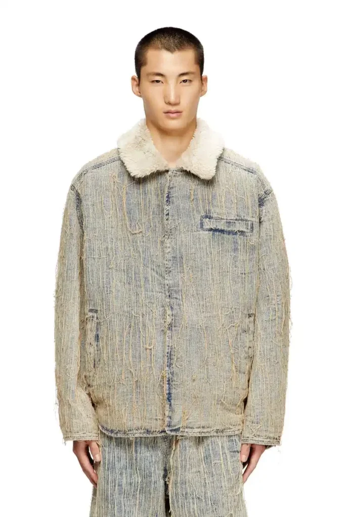 d-ivar-s Jacka i flytande trådjacquarddenim d-ivar-s Jacka i flytande trådjacquarddenim