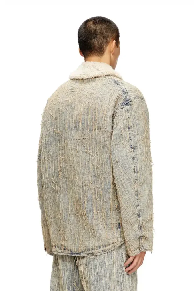 d-ivar-s Jacka i flytande trådjacquarddenim d-ivar-s Jacka i flytande trådjacquarddenim