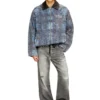 d-ivar-s1 Jacka i grafisk bouclé-denim d-ivar-s1 Jacka i grafisk bouclé-denim
