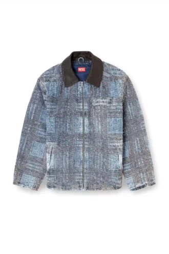 d-ivar-s1 Jacka i grafisk bouclé-denim