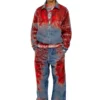 d-krap-fse Jacka i devoré-denim med logotyp d-krap-fse Jacka i devoré-denim med logotyp