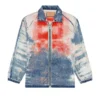d-krap-fse Jacka i devoré-denim med logotyp d-krap-fse Jacka i devoré-denim med logotyp