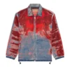 d-krap-fse Jacka i devoré-denim med logotyp d-krap-fse Jacka i devoré-denim med logotyp