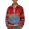 d-krap-fse Jacka i devoré-denim med logotyp d-krap-fse Jacka i devoré-denim med logotyp